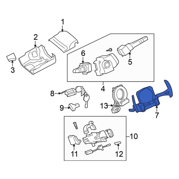 Steering Wheel Transmission Shift Control Switch