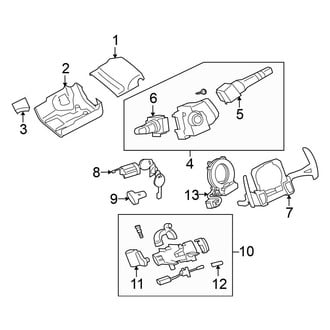 Mitsubishi OE - Steering Column - Shroud, Switches & Levers