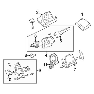 Mitsubishi OE - Steering Column - Shroud, Switches & Levers (Ralliart Sportback)