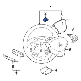 Mitsubishi OE - Steering Wheel Nut