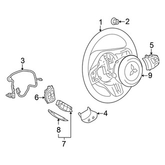 Mitsubishi OE - Steering Wheel & Trim (Ralliart Sportback)