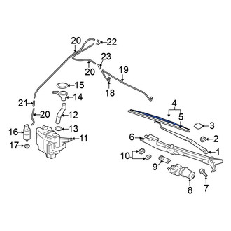 Mitsubishi OE - Left Wiper Blade