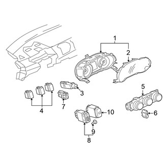 Mitsubishi OE - Instrument Panel - Cluster & Switches (Ralliart Sportback)
