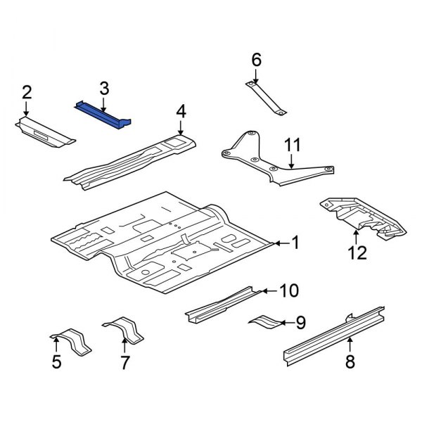 Floor Pan Crossmember