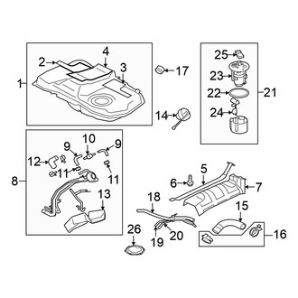 Mitsubishi OE - Fuel System Components