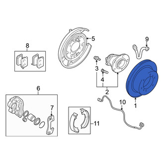 Mitsubishi OE - Rear Disc Brake Rotor