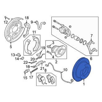 Mitsubishi OE - Rear Disc Brake Rotor