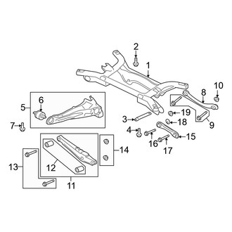 Mitsubishi OE - Rear Suspension - Suspension Components (DE / ES / ES Sportback)