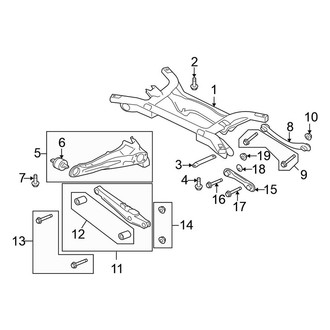 Mitsubishi OE - Rear Suspension - Suspension Components (SE AWD)