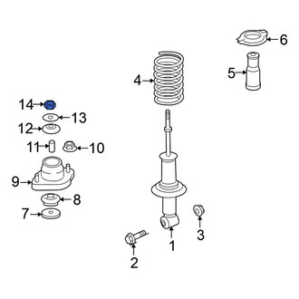 Mitsubishi OE - Upper Suspension Strut Nut