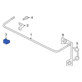 Mitsubishi OE - Front Suspension Stabilizer Bar Bushing