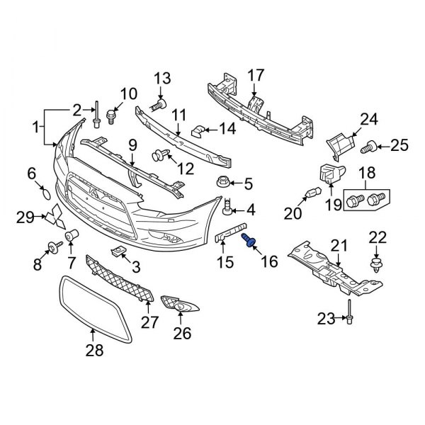 Bumper Cover Screw