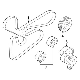 Mitsubishi OE - Cooling - Belts & Pulleys (Ralliart Sportback)