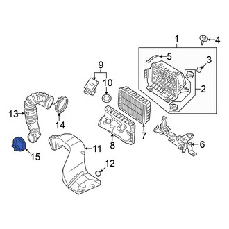 Mitsubishi OE - Lower Engine Air Duct Clamp