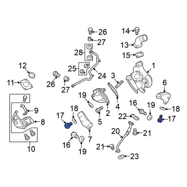 Turbocharger Mounting Bolt