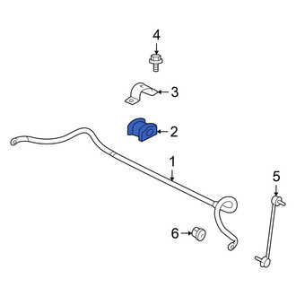 Mitsubishi OE - Front Suspension Stabilizer Bar Bushing