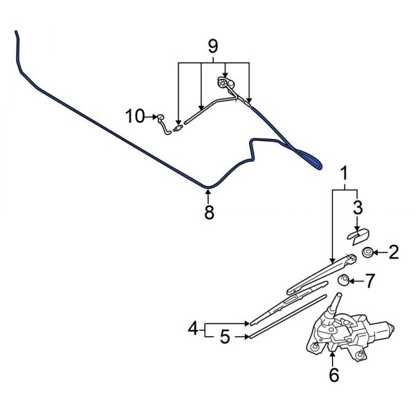 Liftgate Washer Hose