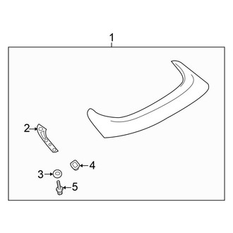Mitsubishi OE - Lift Gate - Spoiler (ES Sportback / GT Sportback)