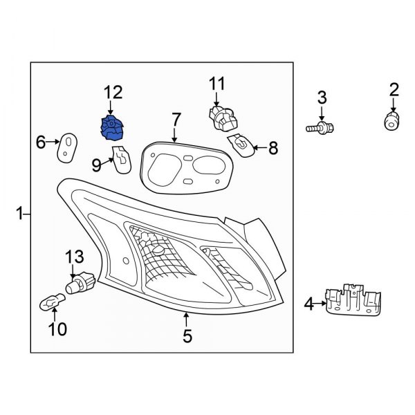 Turn Signal Light Socket