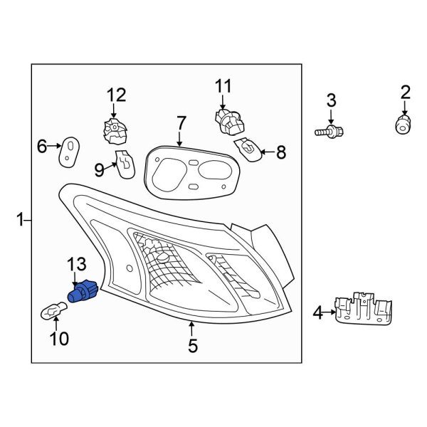 Side Marker Light Socket