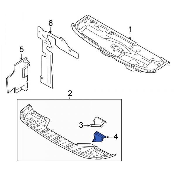 Radiator Support Air Duct