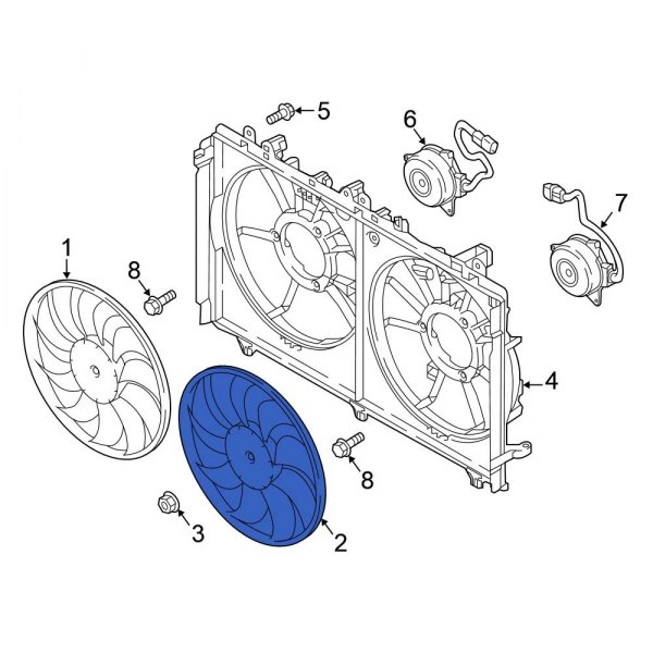 Engine Cooling Fan Blade