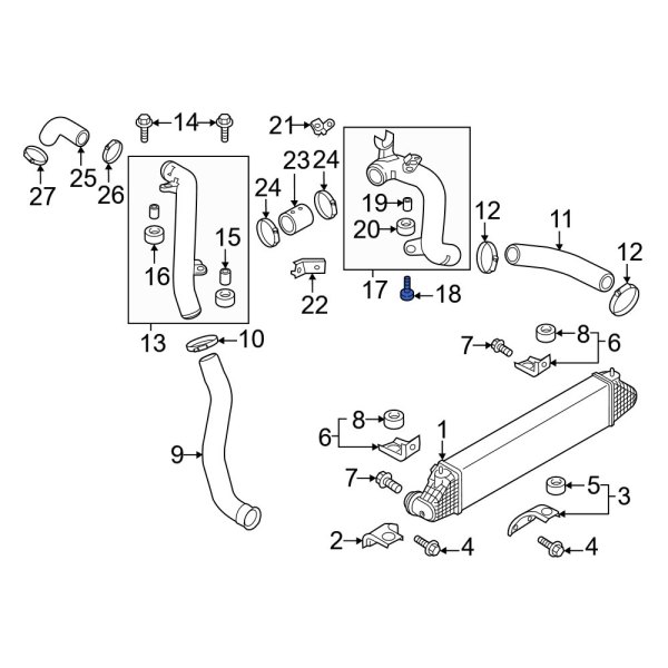 Intercooler Pipe Bolt