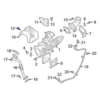 Mitsubishi OE - Turbocharger Mount Heat Shield Bolt