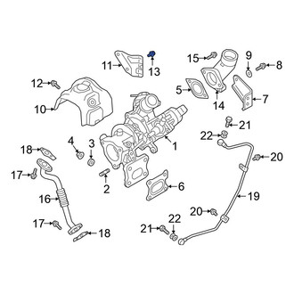 Mitsubishi OE - Turbocharger Mount Heat Shield Bolt