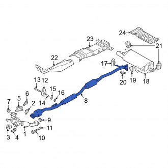 Mitsubishi Eclipse Cross OEM Exhaust Parts | Systems, Tips, Pipes