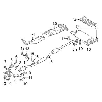 Mitsubishi OE - Exhaust System - Exhaust Components (FWD)