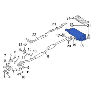 Mitsubishi Eclipse Cross OEM Exhaust Parts | Systems, Tips, Pipes