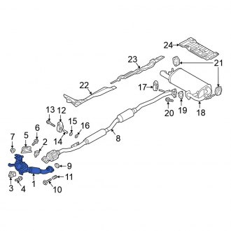 Mitsubishi Eclipse Cross OEM Exhaust Parts | Systems, Tips, Pipes