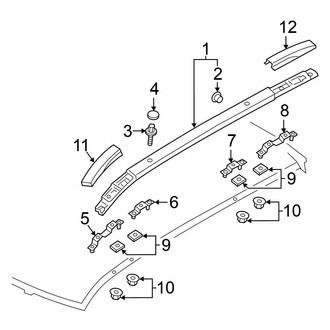 Mitsubishi OE - Roof - Luggage Carrier (With Sunroof)