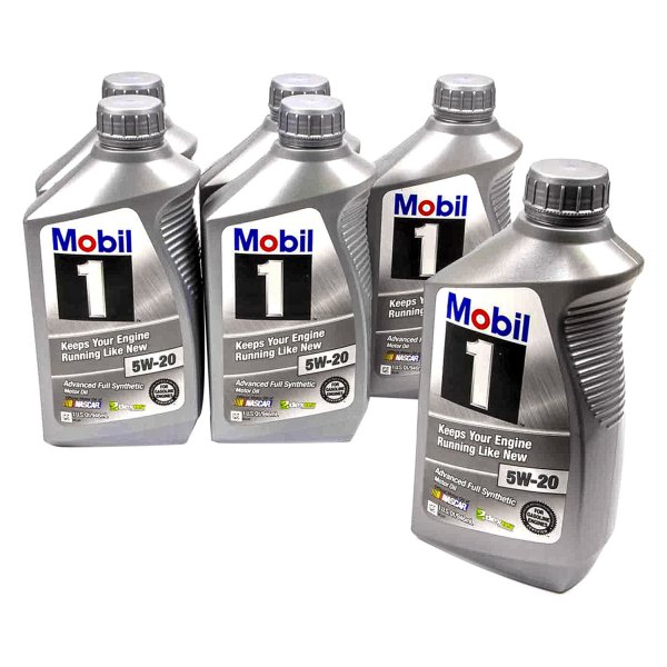 Mobil 1® - Advanced™ SAE 5W-20 Full Synthetic Motor Oil, 1 Quart x 6 Bottles
