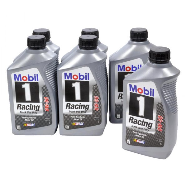 Mobil 1® - Racing™ SAE 0W-50 Synthetic Motor Oil, 1 Quart x 6 Bottles