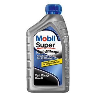 Mobil 1® 112911 - Super™ High Mileage SAE 5W-20 Synthetic Blend Motor Oil, 1 Quart