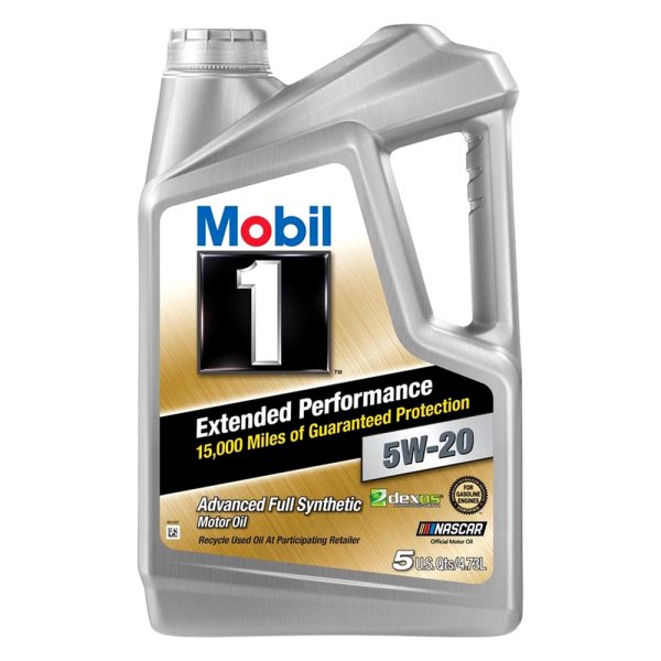 Mobil 1® - Advanced™ Extended Performance SAE 5W-20 Full Synthetic Motor Oil, 5 Quarts x 3 Jugs