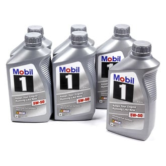 Mobil 1® - SAE 5W-50 Full Synthetic Motor Oil, 1 Quart x 6 Bottles