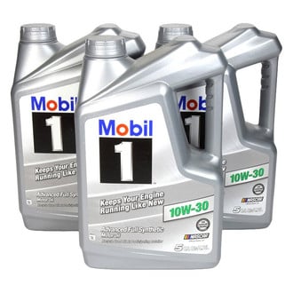 Mobil 1® - Advanced™ SAE 10W-30 Full Synthetic Motor Oil, 5 Quarts x 3 Jugs