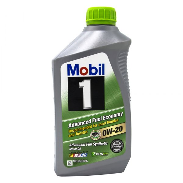 Mobil 1® - Advanced Fuel Economy™ SAE 0W-20 Full Synthetic Motor Oil, 1 Quart x 6 Bottles