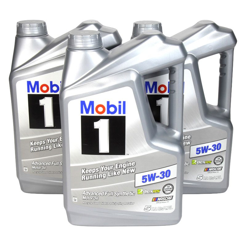 Mobil 1® 124317 - SAE 5W-30 Full Synthetic Motor Oil, 5 Quarts x 3