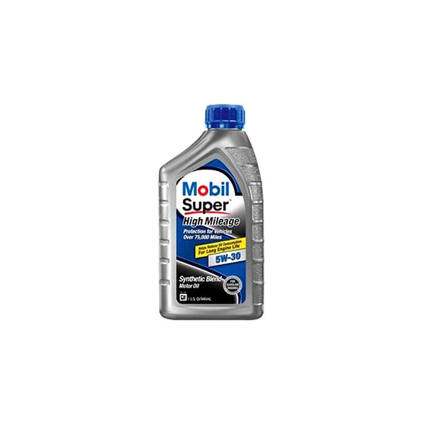 Mobil 1® - Super™ High Mileage SAE 5W-30 Synthetic Blend Motor Oil, 1 Quart