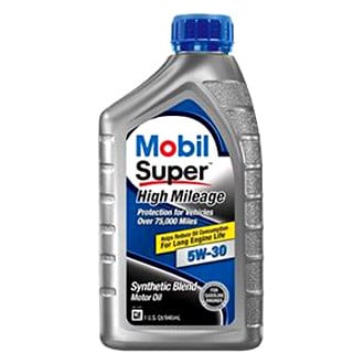 Mobil 1® 124393 - Super™ High Mileage SAE 5W-30 Synthetic Blend