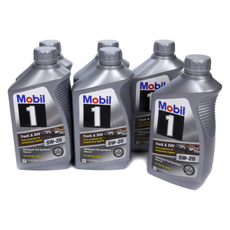 Mobil 1® - Truck & SUV™ SAE 5W-20 Full Synthetic Motor Oil, 1 Quart x 6 Bottles