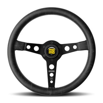 MOMO® PRH35BK2B - 3-Spoke Prototipo Heritage Series Steering Wheel with Black Spokes