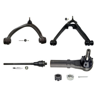 MOOG® - Front Driver Side Lower and Upper Control Arm with Ball Joint and Tie Rod End Kit