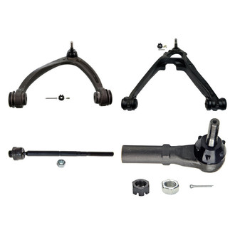 MOOG® - Front Driver Side Lower and Upper Control Arm with Ball Joint and Tie Rod End Kit
