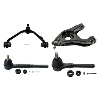 MOOG® - Front Driver Side Lower and Upper Control Arm with Ball Joint and Tie Rod End Kit