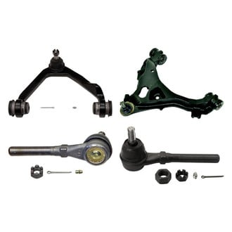 MOOG® - Front Driver Side Lower and Upper Control Arm with Ball Joint and Tie Rod End Kit